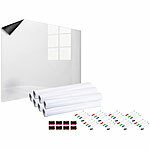 infactory 8er-Set magnetische Whiteboard-Folien, selbstklebend, Marker, 60x45 cm infactory Magnetische Whiteboard-Folien
