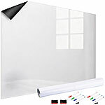 infactory 2er-Set Magn. Whiteboard-Folie, selbstklebend, 4 Marker, 150 x 100 cm infactory Magnetische Whiteboard-Folien