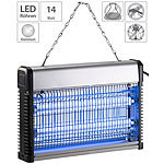 Lunartec UV-LED-Insektenvernichter mit austauschbarer T8-LED-Röhre, 14 Watt Lunartec UV-LED-Insektenvernichter