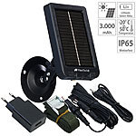VisorTech Mobiles Akku-Solarpanel für Wildkameras, 3.000 mAh, IP65 VisorTech Akku-Solarpanels für 6-V-DC-Hohlstecker-Geräte