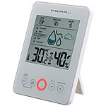 PEARL Digital-Hygro-/Thermometer mit Schimmel-Alarm & Komfort-Anzeige, weiß PEARL 