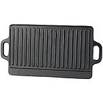 Rosenstein & Söhne Gusseiserne Wende-Grillplatte für Ofen, Herd und Grill, 40 x 20,5 cm Rosenstein & Söhne Gusseisen Grillplatten 