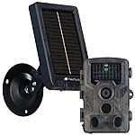 VisorTech Full-HD-Wildkamera mit 3 PIR-Sensoren, inkl. Akku-Solarpanel VisorTech Wildkameras