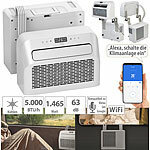 Sichler Haushaltsgeräte Mobile Split-Klimaanlage, Entfeuchterfunktion, WLAN & App, 5.000 BTU/h Sichler Haushaltsgeräte