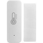 Luminea Home Control WLAN-Temperatur- & Luftfeuchtigkeits-Sensor mit App, 4er-Set Luminea Home Control WLAN-Temperatur- & Luftfeuchtigkeits-Sensoren mit App und Sprachsteuerung