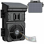 VisorTech Full-HD-Wildkamera mit Solarpanel, 24 MP, Nachtsicht, PIR-Sensor, IP65 VisorTech