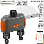Royal Gardineer Bewässerungscomputer mit Bluetooth 5, Dual-Ventil und WLAN-Gateway Royal Gardineer