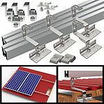 revolt 14-teiliges Dachmontage-Set für 1 Solarmodul, flexibel revolt Dach-Montage-Sets für Solarpanel