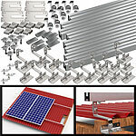 revolt 68-teiliges Dachmontage-Set für 4 Solarmodule, flexibel revolt 