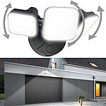 Luminea High-Power-Außenwand-LED-Sicherheitsleuchte, 4.400 lm, Aluminium, IP65 Luminea LED-Außenstrahler