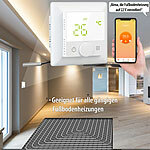 revolt WLAN-Fußbodenheizungs-Thermostat mit Sprachsteuerung und App, weiß revolt 