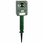 Exbuster Ultraschall-Solar-USB-Tierschreck mit Blitzlicht, Versandrückläufer Exbuster Ultraschall-Solar-Tierschrecke mit Bewegungsmelder mit Blinklicht