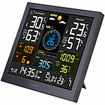 infactory WLAN-Funk-Wetterstation mit XL-Farbdisplay, App, Weather Underground infactory Funk-Wetterstationen mit Farbdisplay, Außen-Multisensor, WLAN und App