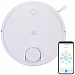 Sichler Haushaltsgeräte HOBOT LEGEE Q10 Multiroom-Wisch- und Saugroboter, WLAN, Lidar, 5000 Pa Sichler Haushaltsgeräte WLAN-Staubsaug- & Bodenwisch-Roboter, kompatibel mit Google Assistant und Siri