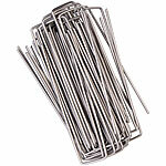 Royal Gardineer 100er-Set Bodenanker aus legiertem, rostfreiem Edelstahl, 15 cm lang Royal Gardineer