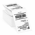 Callstel Thermodrucker-Versand-Etiketten, 100x150 mm, selbstklebend, 500 Blatt Callstel Versandetiketten-Thermodrucker für Android, iOS, Windows und Mac