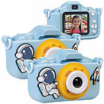 Playtastic 2er-Set Selfie-Kinderkameras, 2''-IPS-Display, 1080p, Weltall-Hülle Playtastic Kinder-Digitalkameras