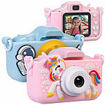 Playtastic 2er-Set Selfie-Kinderkameras, 2''-IPS-Display, 1080p, rosa/blaue Hülle Playtastic Kinder-Digitalkameras