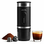 Cucina di Modena Mobile Akku-Espressomaschine mit Wasserkocher, auch für Kapseln, 15bar Cucina di Modena Mobile Akku-Espressomaschinen mit Wasserkocher, auch für Nespresso-Kapseln