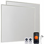 Sichler Haushaltsgeräte 2er-Set smarte WLAN-Infrarot-Heizungen, 360 W, bis 12 m², App Sichler Haushaltsgeräte WLAN-Infrarot-Wandheizungen mit App, für Amazon Alexa & Google Assistant