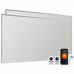 Sichler Haushaltsgeräte 2er-Set smarte WLAN-Infrarot-Heizungen, 600 W, bis 20 m², App Sichler Haushaltsgeräte WLAN-Infrarot-Wandheizungen mit App, für Amazon Alexa & Google Assistant