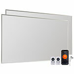 Sichler Haushaltsgeräte 2er-Set smarte WLAN-Infrarot-Heizungen, 1.000 W, für 33 m², App Sichler Haushaltsgeräte WLAN-Infrarot-Wandheizungen mit App, für Amazon Alexa & Google Assistant