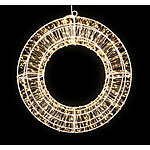Lunartec 3D-LED-Lichterkranz, Firework-Effekt, 960 LEDs, warmweiß, IP44, 38 cm Lunartec LED-Lichterkränze für innen und außen
