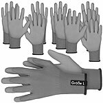 AGT 12 Paar Arbeitshandschuhe, PU-beschichtet, Größe L/9 AGT PU-beschichtete Arbeitshandschuhe 