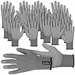 AGT 24 Paar Arbeitshandschuhe, PU-Beschichtet, größe S/7 AGT PU-beschichtete Arbeitshandschuhe 