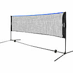 PEARL sports Badminton- & Volleyballnetz mit Gestell, 3 m Breite, höhenverstellbar PEARL sports Badminton- & Volleyballnetz mit Gestell 