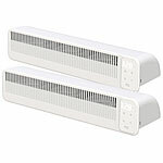 Sichler Haushaltsgeräte 2er-Set automatische Heizkörper-Akku-Ventilatoren, 3-stufig, 41cm, USB Sichler Haushaltsgeräte Heizkörper-Ventilatoren zum energieeffizienten Heizen, mit Akku und USB-C