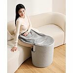 Sichler Haushaltsgeräte Rundes Fern-Infrarot-Heizpanel, 5-stufig bis 55 °C, Timer, 230 Watt Sichler Haushaltsgeräte Runde Fern-Infrarot-Heizpanele 