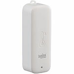 Luminea Home Control Erweiterungs-Temperatur- & -Feuchtigkeitssensor für Set THS-100, 150 m Luminea Home Control Funk-Temperatur- & Luftfeuchtigkeitssensoren für innen und außen mit WLAN-Gateway und App 