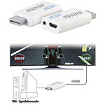 auvisio Wii-HDMI-Adapter für Full-HD-Auflösung, bis 60 Bilder/Sek. auvisio
