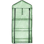 Royal Gardineer Folien-Gewächshaus, 3 Etagen, aufrollbare Tür, 59 x 126 x 39 cm, grün Royal Gardineer