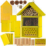 Royal Gardineer 2er Set Insektenhotel Bausatz, Nisthilfe und Schutz für Nützlinge Royal Gardineer Insektenhotels Bausätze