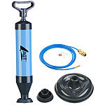 AGT 2in1-Saugglocke & Abflussreiniger + Hochdruck-Universal-Schlauch, 3 m AGT Rohrreinigungs-Sets für Druck-Reinigung mit Wasser und Luft