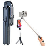PEARL 2in1-Smartphone-Stativ & Selfie-Stick bis 68 cm, inkl. Fernauslöser PEARL