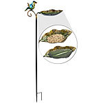 Royal Gardineer Dekorative Vogeltränke aus Gusseisen, 3-teiliger Erdspieß, bis 112 cm Royal Gardineer Vogeltränken