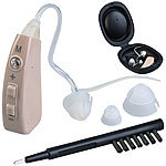 newgen medicals 2er-Set HdO-Hörverstärker, 43 dB Verstärkung, 22-Stunden-Akku, USB newgen medicals Akku-HdO-Hörverstärker