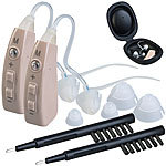 newgen medicals 2er-Set HdO-Hörverstärker, 43 dB Verstärkung, 22-Stunden-Akku, USB newgen medicals