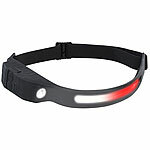 KryoLights Akku-Stirnlampe, 230°-Flutlicht, COB- & SMD-LED, Warnlicht, 500 Lumen KryoLights Akku-Stirnlampen mit LED-Band, Spotlight und farbigem Licht 