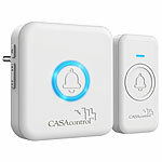 CASAcontrol Funk-Klingel-Taster mit Steckdosen-Empfänger, Versandrückläufer CASAcontrol Steckdosen-Funkklingeln mit Licht- und Ton-Signal