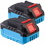 AGT 2er-Set Li-Ion-Akkus für 18-V-Schneefräse HSB-200, 4.000 mAh / 72 Wh AGT Akku-Schneefräsen