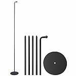 Lunartec Magnetischer Bodenständer für 3in1 Akku-Lampe, 150 cm, schwarz Lunartec  