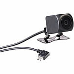 Lescars Rückfahrkamera für 4K-UHD-Dashcam MDV-3170, 1080p Lescars WLAN-GPS-Dashcams (Ultra HD) mit G-Sensor, Display und App