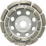 AGT Universal Diamant-Schleiftopf 125mm, doppelreihige Schleifscheibe AGT Diamant-Schleiftöpfe mit doppelreihigen Schleifscheiben
