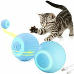 Sweetypet 2er-Set Akku-Katzenspielzeuge mit LED-Licht, blau Sweetypet Akku-Katzenspielzeuge mit LED