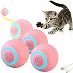 Sweetypet 4er Set Katzenspielzeug Elektrisch mit LED Licht Katzenspielzeug, pink Sweetypet Akku-Katzenspielzeuge mit LED