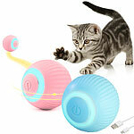 Sweetypet 2er-Set Akku-Katzenspielzeuge mit LED-Licht, blau und pink Sweetypet Akku-Katzenspielzeuge mit LED